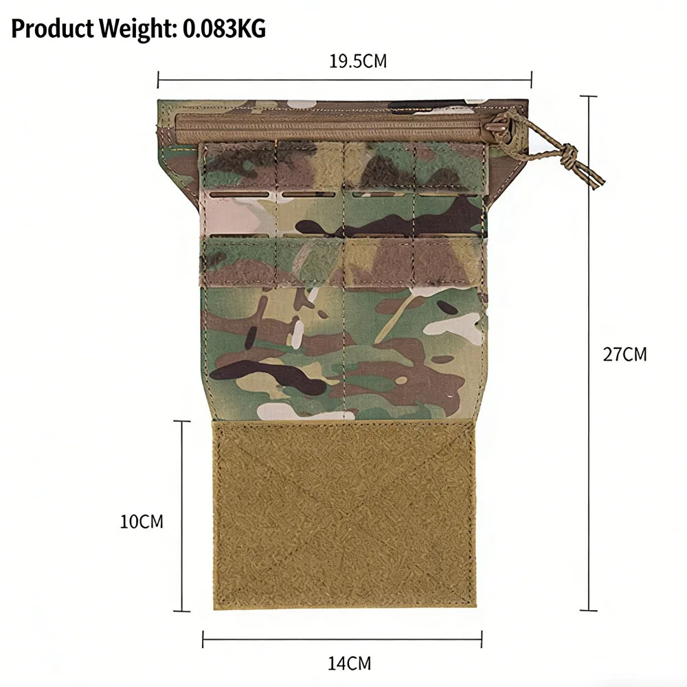 Tactical Chest Rig Panel with MOLLE Holder Style ,Hunting Airsoft Chesty Navigation Front Panel Expansion Gear