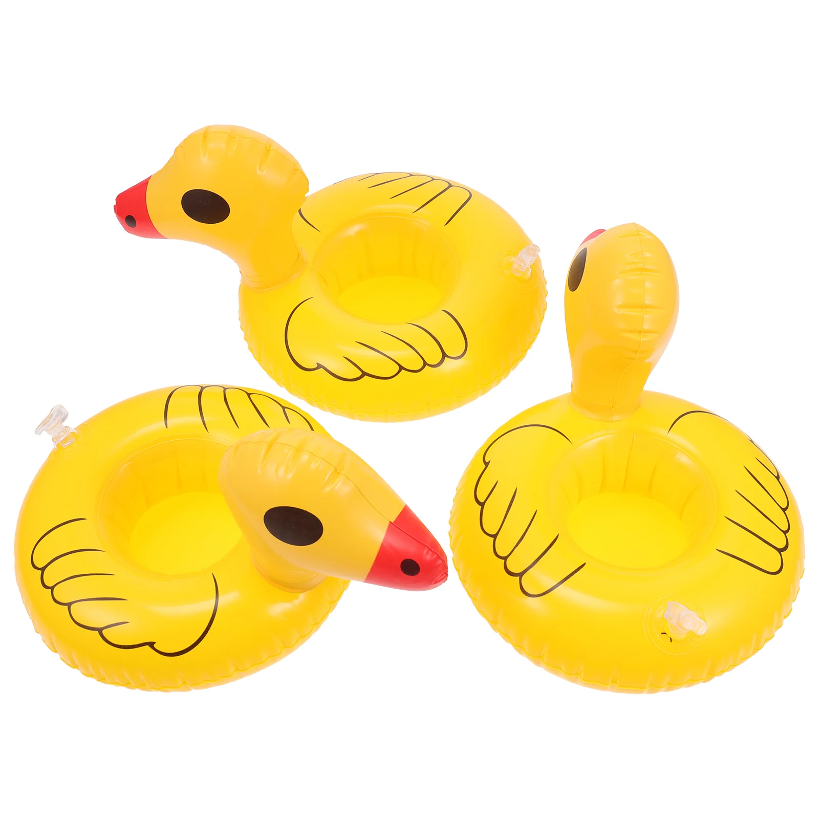 

Inflatable Cup Holder Creative Coaster Floating Plates Animal Shape Holders PVC Coasters Drink Fashionable Baby Bath Toys