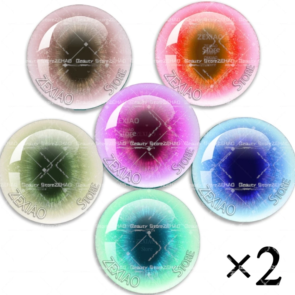 Juego de 12 Ojos para Muñecas Blyth BJD, Ojos de Anime Hechos a Mano, Ojos de Dragón para Muñecas Blythe, Accesorios para Disfrazar Muñecas, Regalo