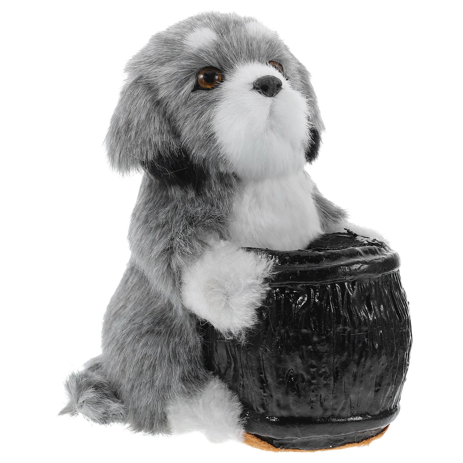 

Cute Dog Pen Holder Soft Pencil Cup Desk Organizer Creative Desktop Accessory for Home Office School Decor Dog Lovers Gift