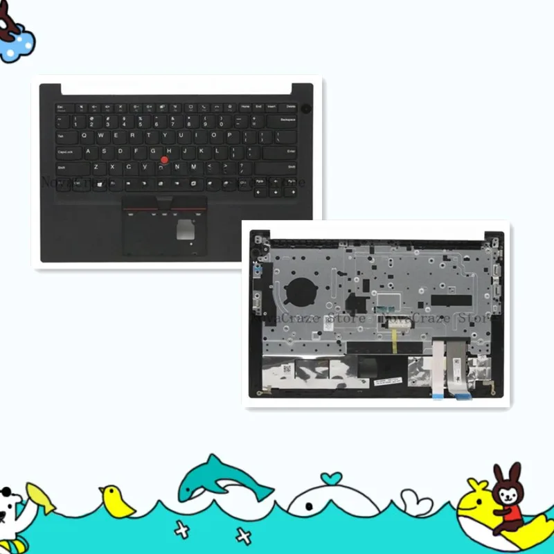 

Новинка для Thinkpad E14 Gen 2, упор для рук с клавиатурой США (без подсветки), без FPR