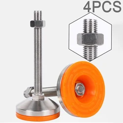 Heavy duty adjustable foot cup model non-slip adjustment fixed foot yellow grain PVC shock-absorbing support foot iron block