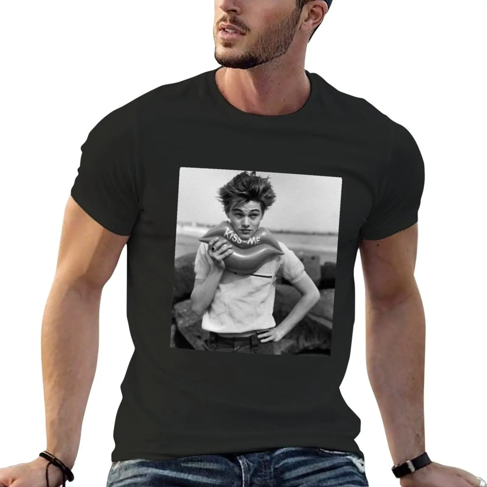 Leonardo DiCaprio T-Shirt blanks custom shirt anime stuff t shirt men