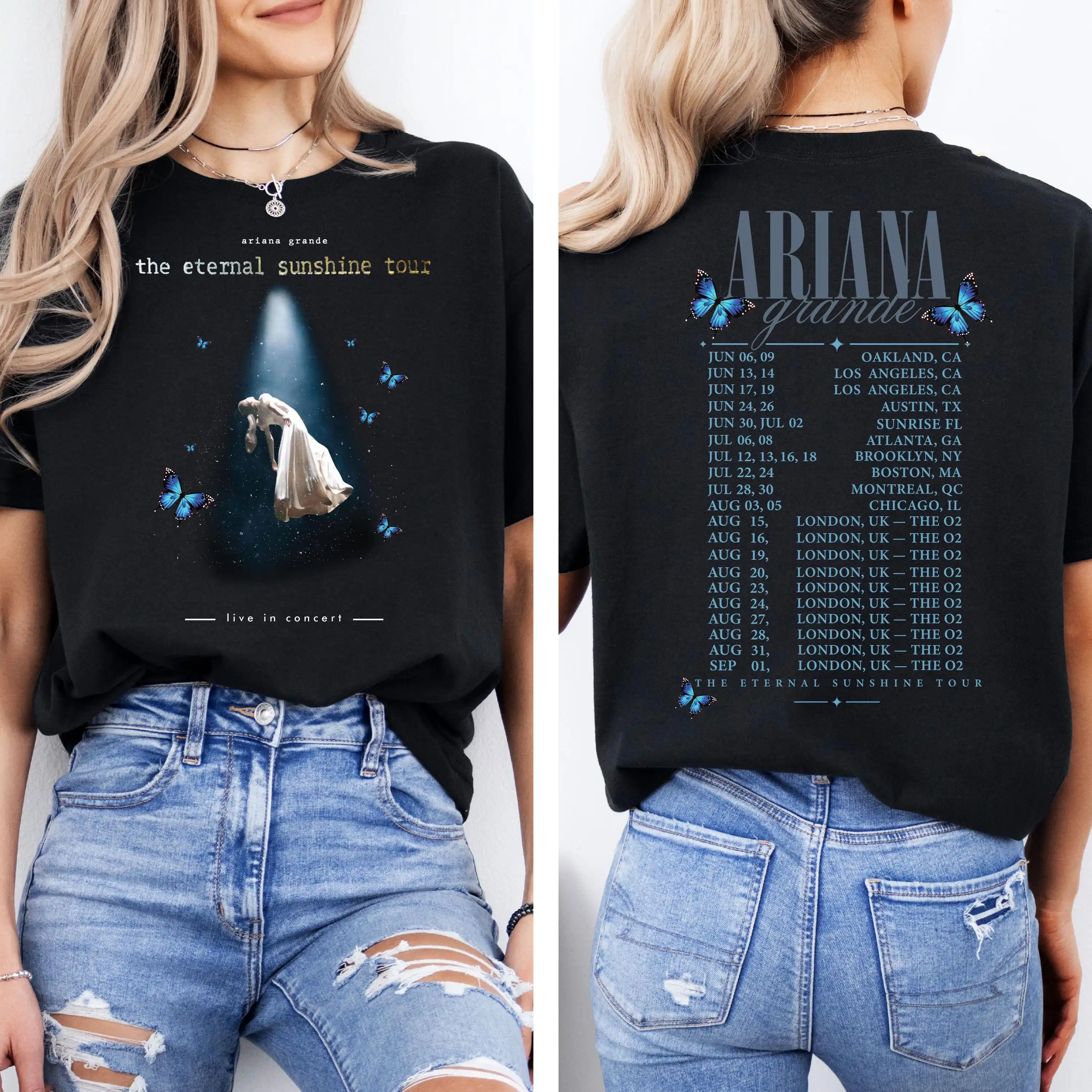 Ariana Grande Tour 2026 Shirt, Eternal Sunshine Tour 2026 Jumper, Pop Music Hoodie, Eternal Sunshine UK Tour 2026