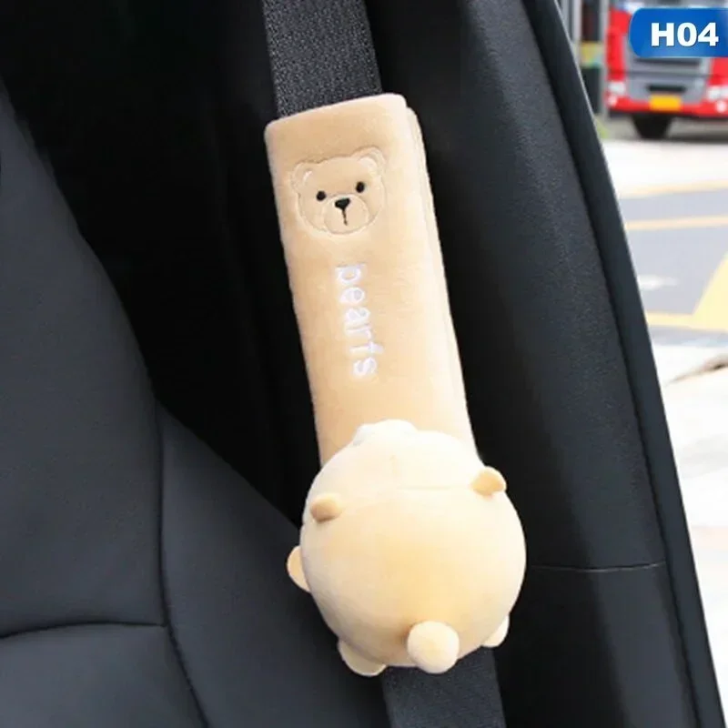 1pcs Cute Animal Car Seat Belt Pads Universal Car Seat Shoulder Strap Pad Cushion Cover Car Belt Protector Safety Belt Cover