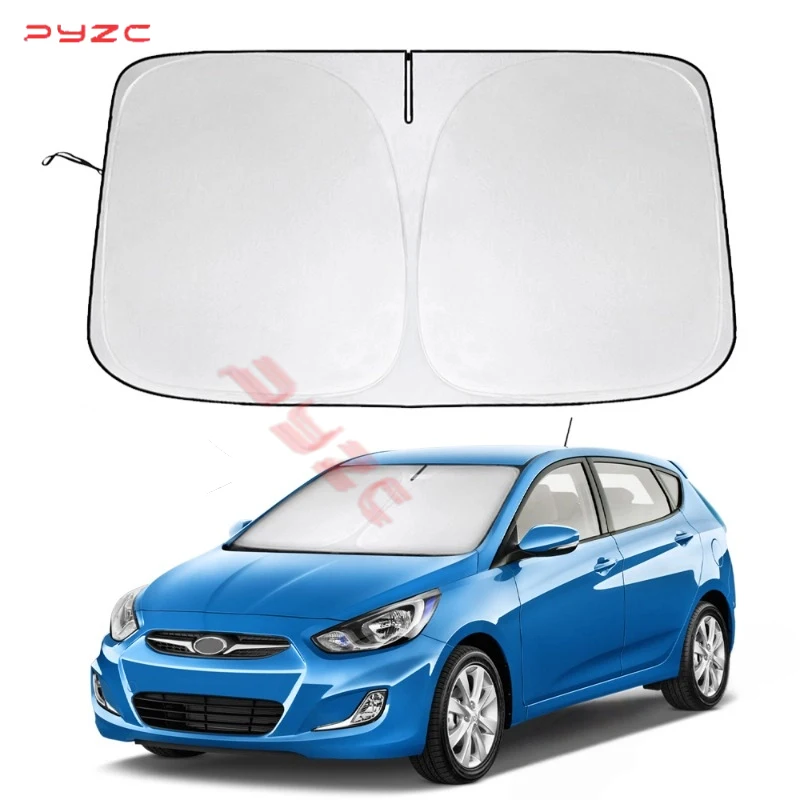 

Солнцезащитный козырек на лобовое стекло автомобиля для Hyundai Accent LC MC RB HC 2016-2023 2024, солнцезащитный козырек с отражателем, защита, аксессуары для интерьера