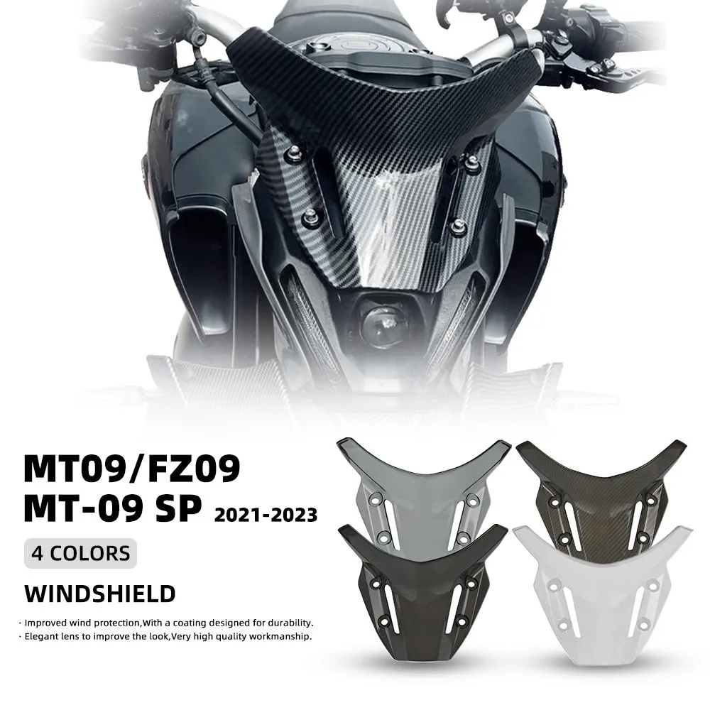 

Для YAMAHA MT-09 FZ-09 MT09 FZ09 лобовое стекло мотоцикла ветрозащитный дефлектор ветрового стекла аксессуары mt09 2021-2023