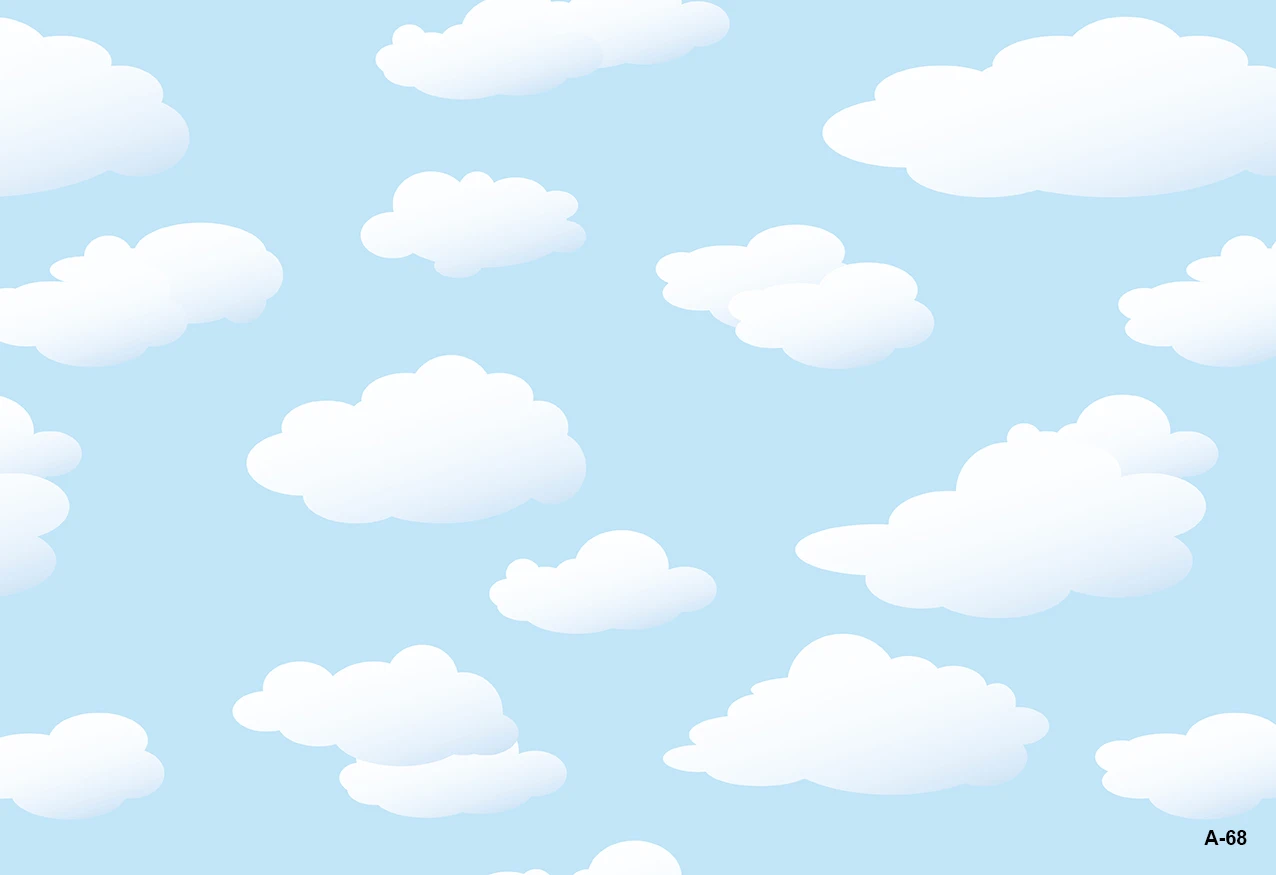 Toy Story Inspired Backdrop Infinity and Beyond Blue Sky White Cloud Banner Backdrop for Boy Girl Light Year Toy Birthday Party