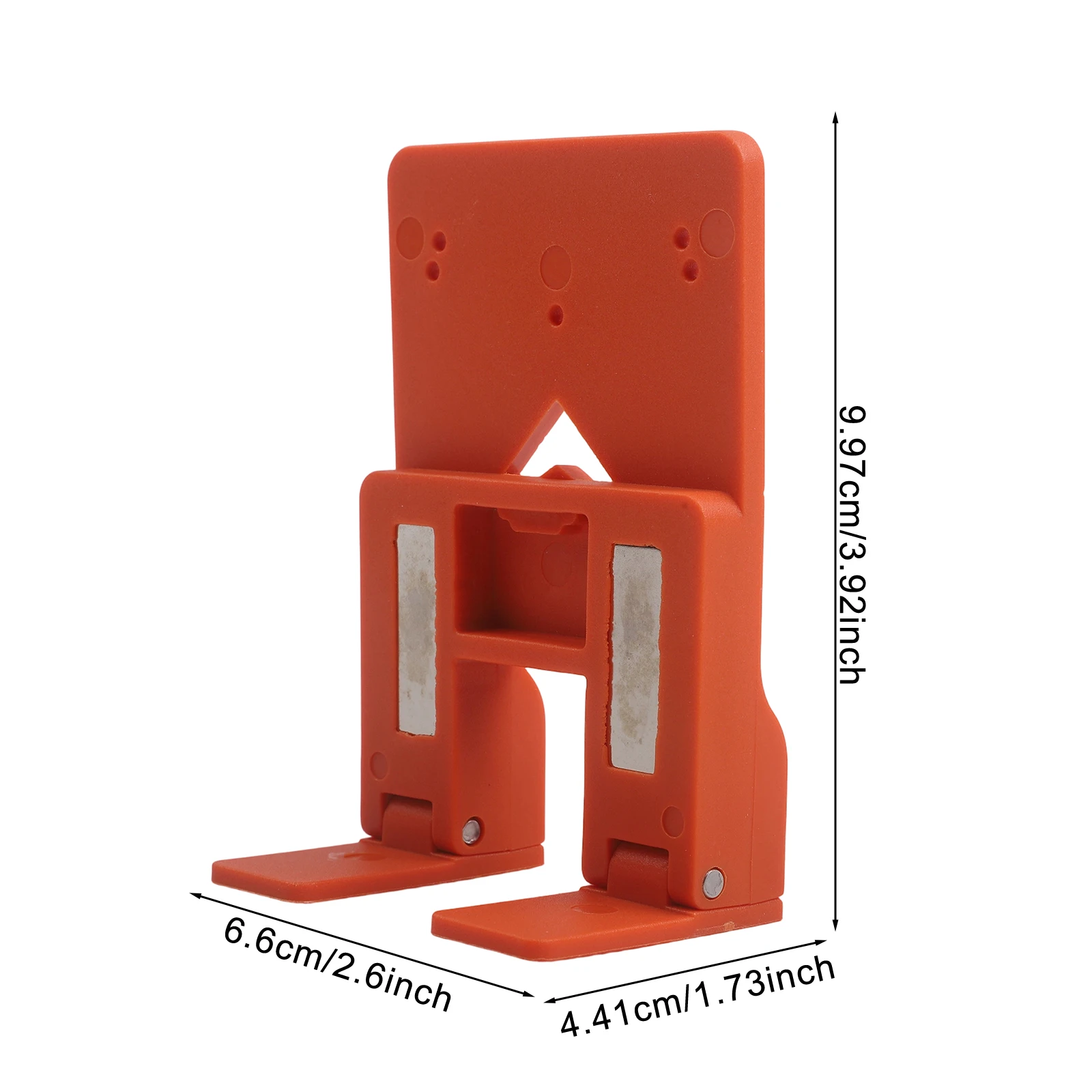 European Hinge Compatibility Jig with Pre-Engineered Grooves and Scale Indicators to Cabinet Door Mounting Processes