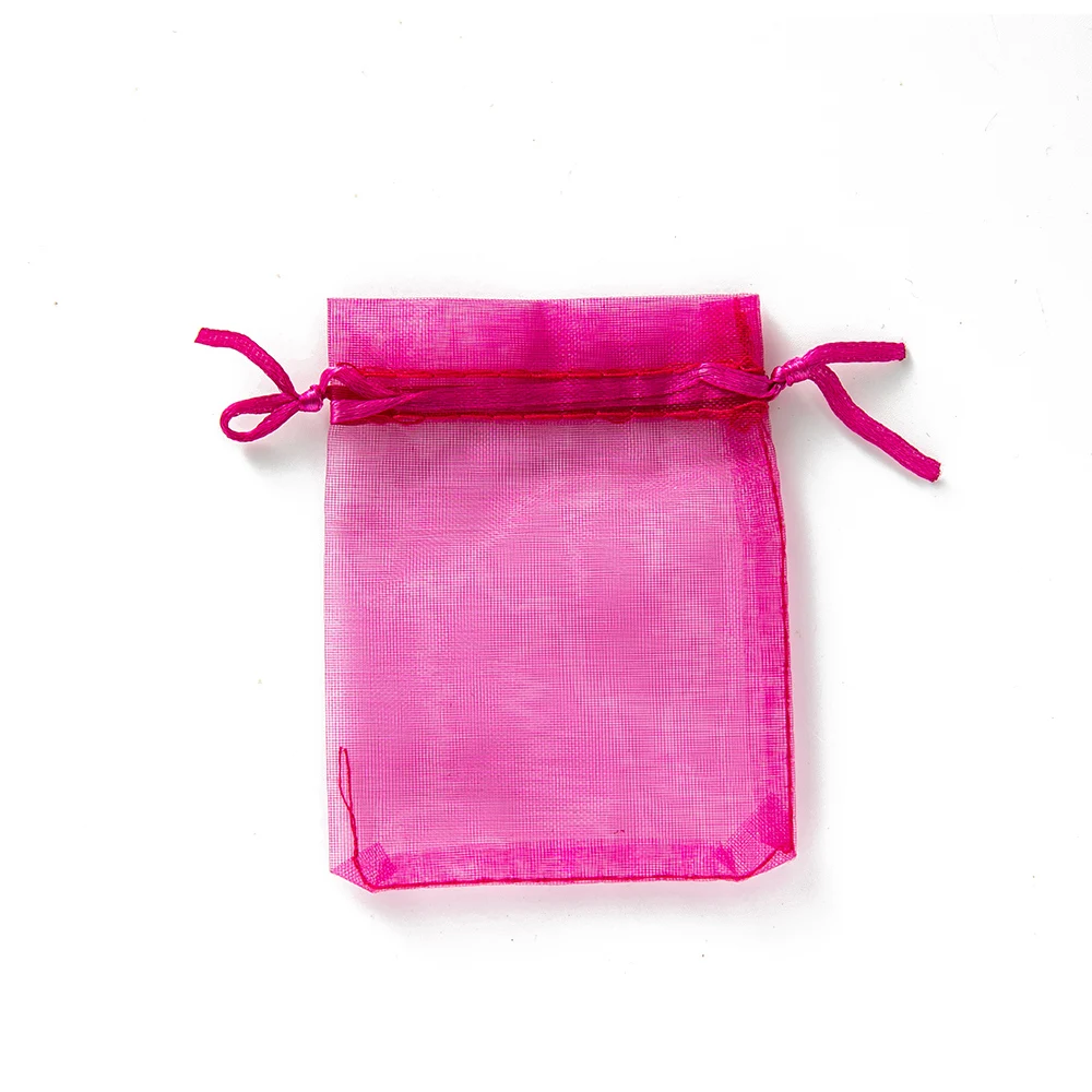 50 Stück transparente Organza-Geschenk-Kordelzug mit Schmuckbeuteln, Display-Verpackung, Weihnachten, Süßigkeiten, Hochzeit, Party, Festival, Mullbeutel
