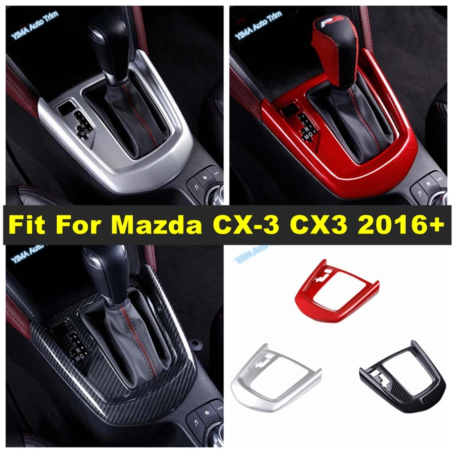 

Center Control Gear Shift Panel Decor Cover Trim For Mazda CX-3 CX3 2016 - 2021 Matte / Red / Carbon Fiber Stickers Accessories