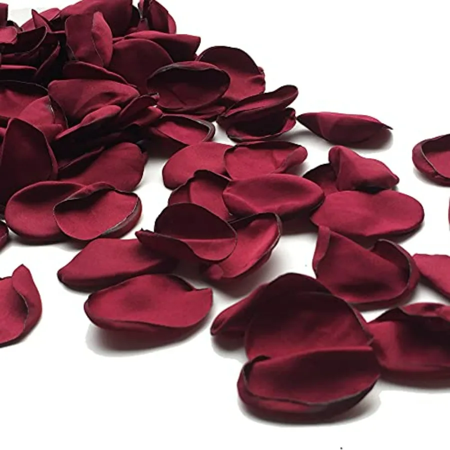 

200pcs Silk Rose Petals Artificial Flowers Petals Flower Girl for Wedding Romantic Night Valentines Party Dinner Table Decorati