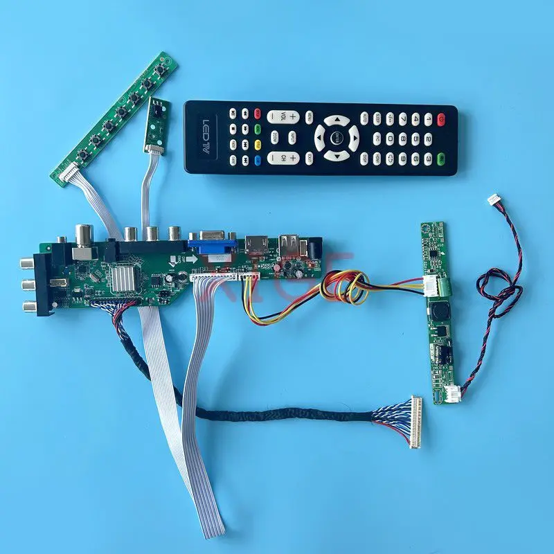 

LCD Controller Board Fit MV238FHM M238HCA M238HCJ 1920*1080 Digital Signal DVB 23.8" 30-Pin LVDS AV+USB+DHMI+VGA Kit DIY Display