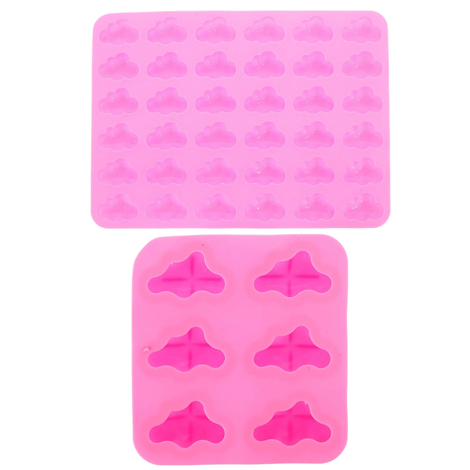 2 pçs molde de chocolate de silicone em forma de nuvem moldes de fondant molde de sabão de doces molde de silicone em forma de nuvem