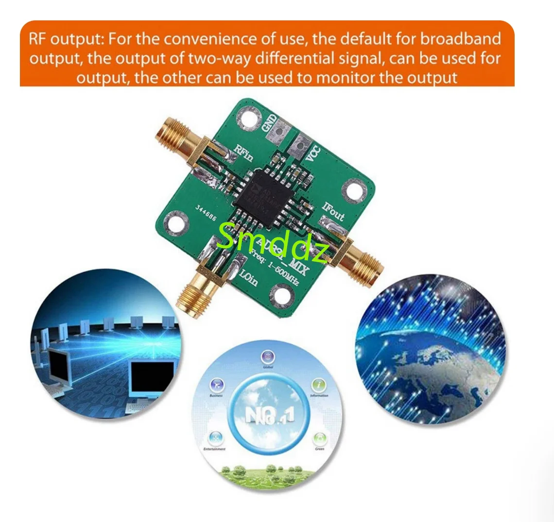 2 piece,  AD831 high-frequency RF mixer frequency converter 0.1-500MHz