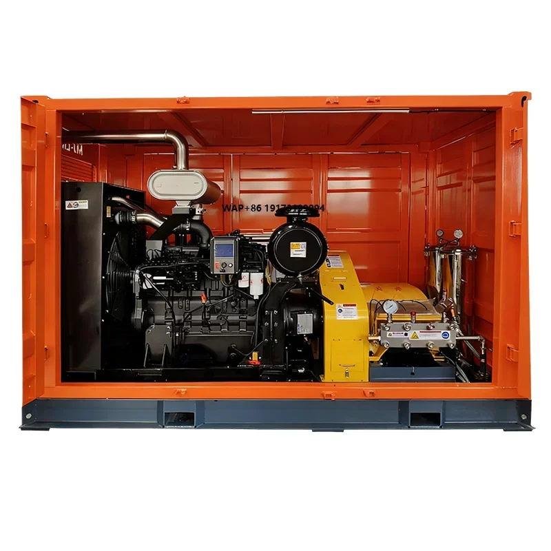 

New 150Mpa/1500bar Ultra High Pressure Engine Water Jet Cleaner for Heavy Duty Oil Cleaning Ship Rust Deck Refurbishment