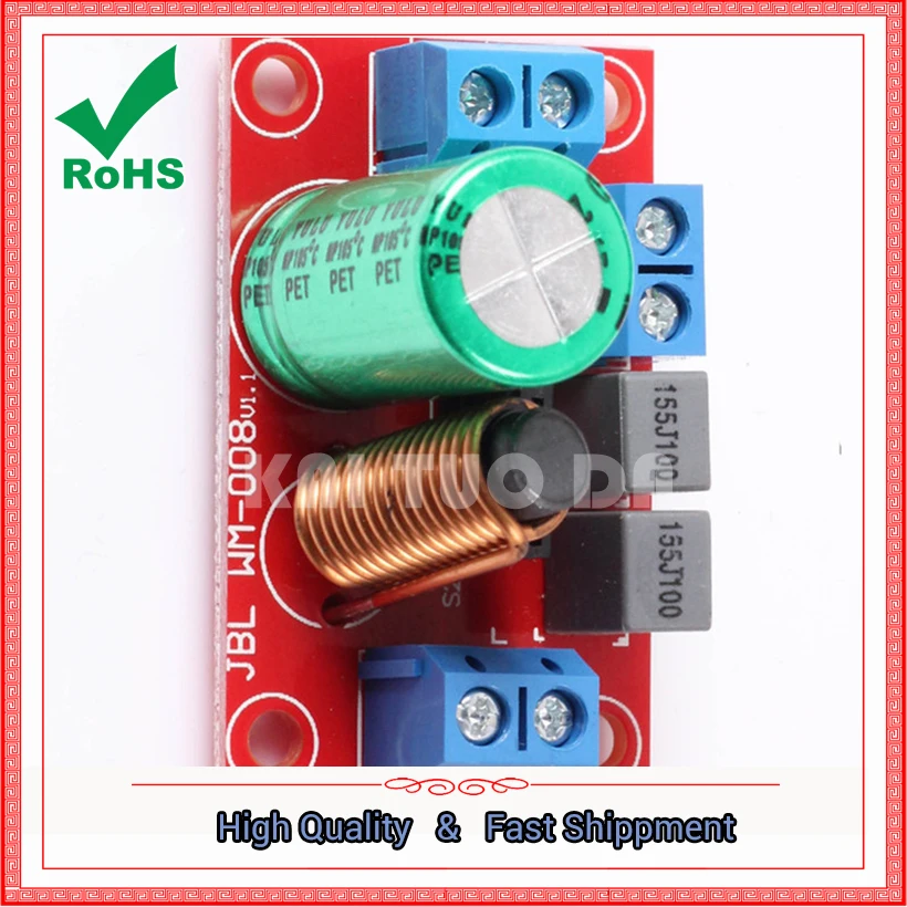 Divisor de graves para febre pode ser desgastado, alto-falantes de alta fidelidade, placa de módulo divisor de frequência cruzada de alta e baixa frequência