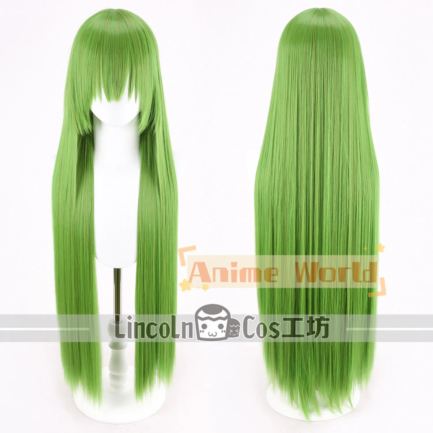 

Anime C.C. Cosplay Wig Halloween Carnival Party Props Synthetic Hair Heat Resistant Fiber + Wig Cap