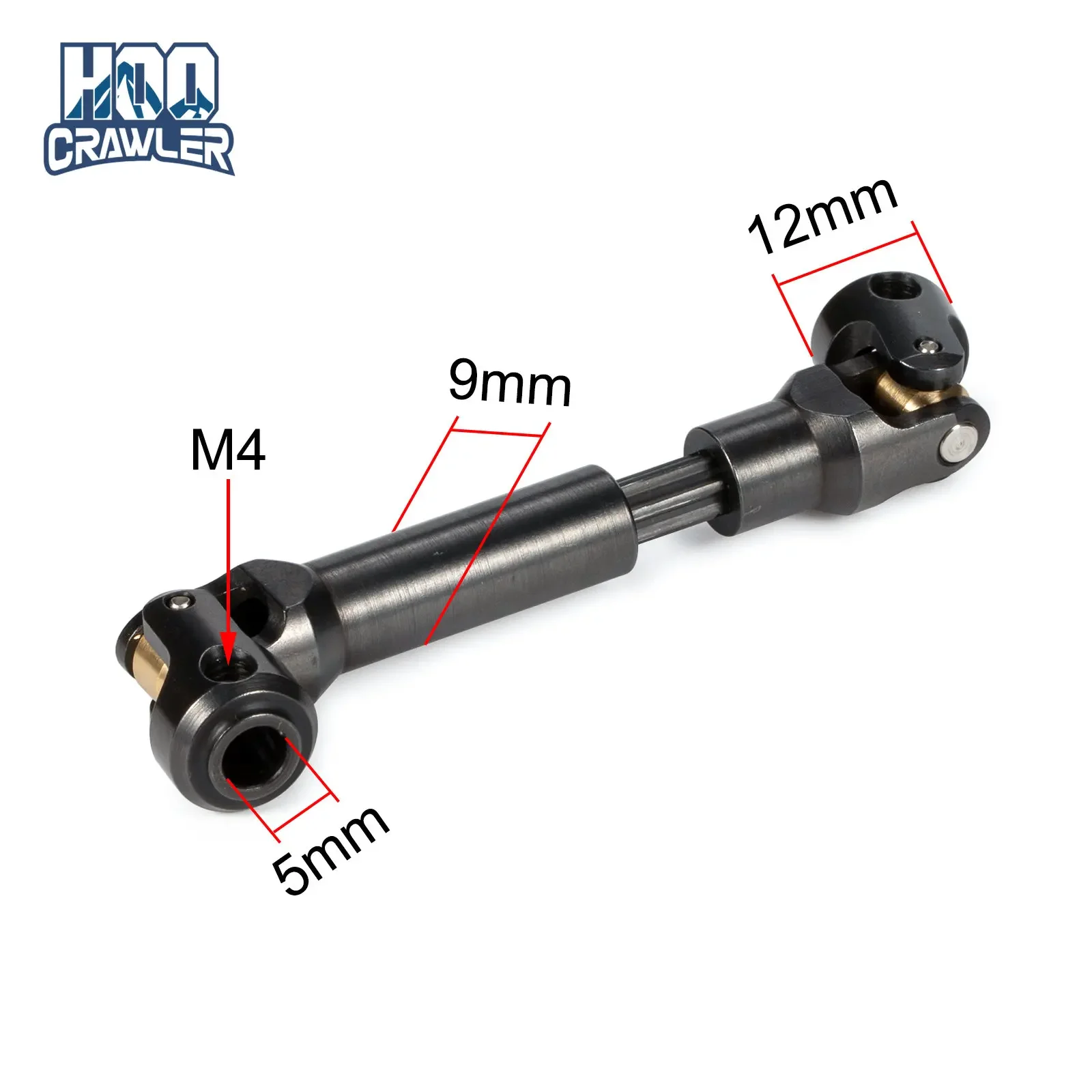 Hardened Steel Driveshaft Heavy-Duty RC Car Drive Shaft for 1/10 RC Crawler SCX10 II III Pro Wraith Capra RR10 TRX4 Element LCG