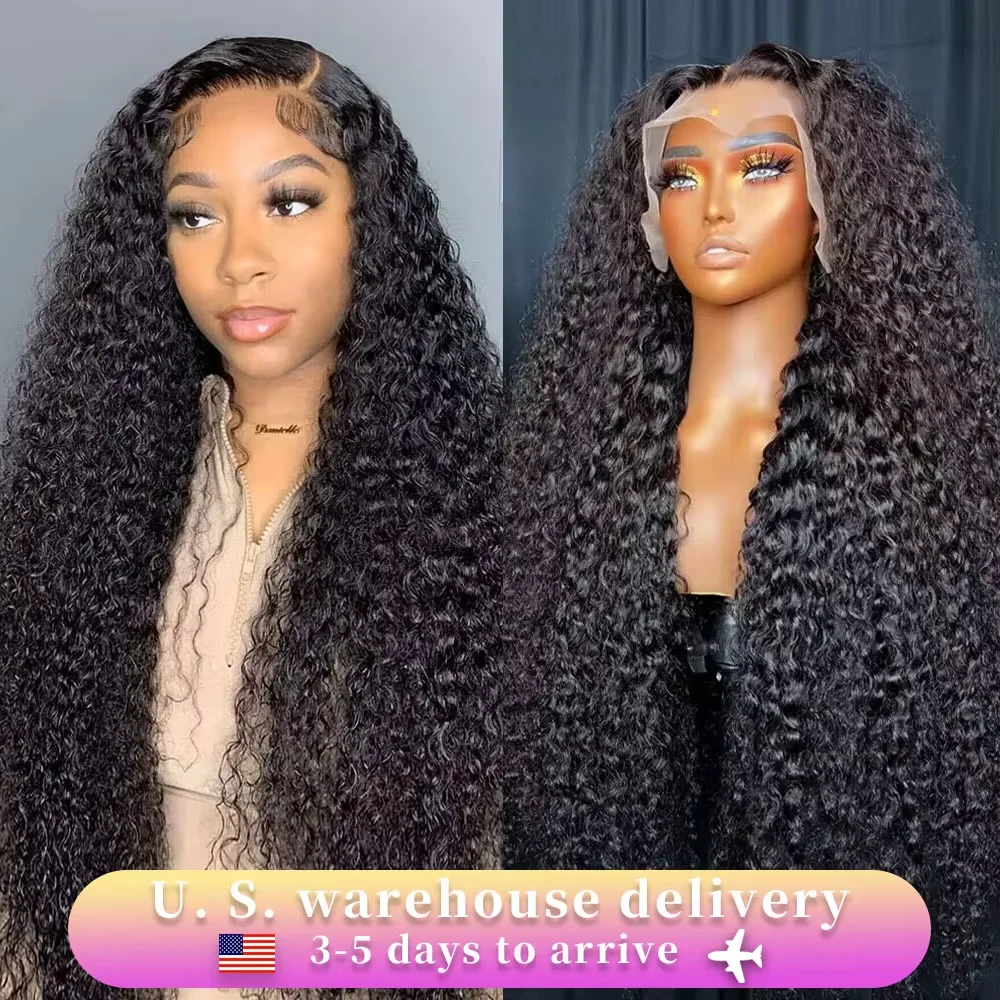 30 40 Inch Water Wave 13x4 13x6 HD Curly Wigs Raw Deep Wave Lace Front Human Hair Wig Lace Frontal Wig Brazilian Wigs For Women