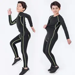 Winter Children's Sports Suit Quick Drying Thermal Underwear for Boys and Girls Basketball Football Compression Sportswear