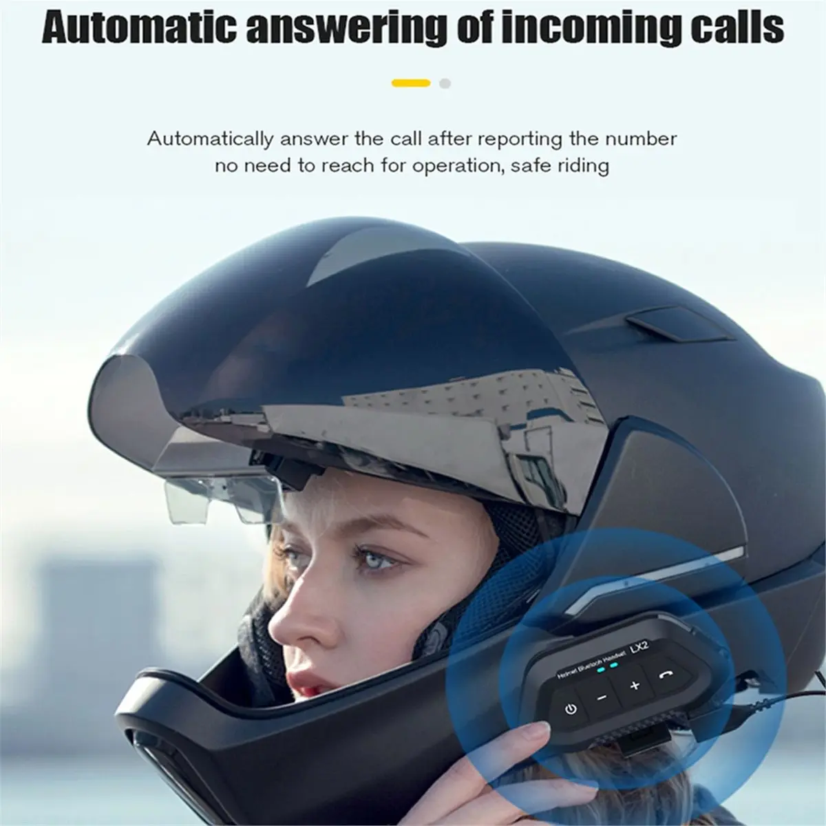 （2026 SUMMER）Motorcycle Wireless Headset BT 5.0 Bluetooth Headset Voice Assistant Moto Earphone Motorbike Headphone