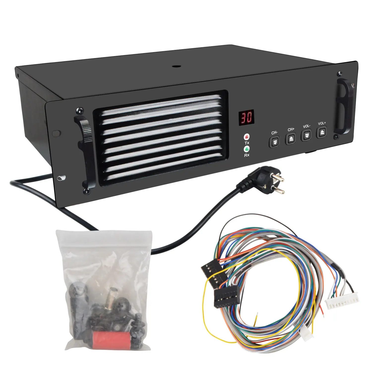 

Walkie Talkie Repeater Base Station Metal Cabinet with 13.8V 30A Switching Power Supply for Motorola GM3188 GM3688 GM338 GM950