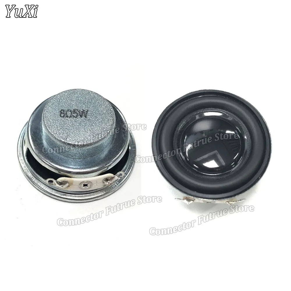 

YUXI 2Pcs 4 Ohms 5W 8 Ohms 5W Mini Audio Portable Speakers Amplifier Rubber Gasket Loudspeaker Trumpet 40MM