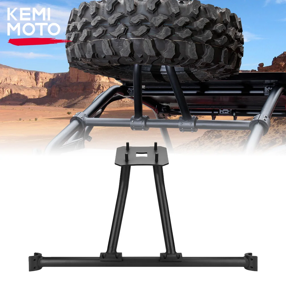 

KEMIMOTO UTV RZR Heavy Duty Steel Spare Tire Carrier Bracket Compatible with Polaris RZR PRO XP / Turbo R 2020-2024 2025