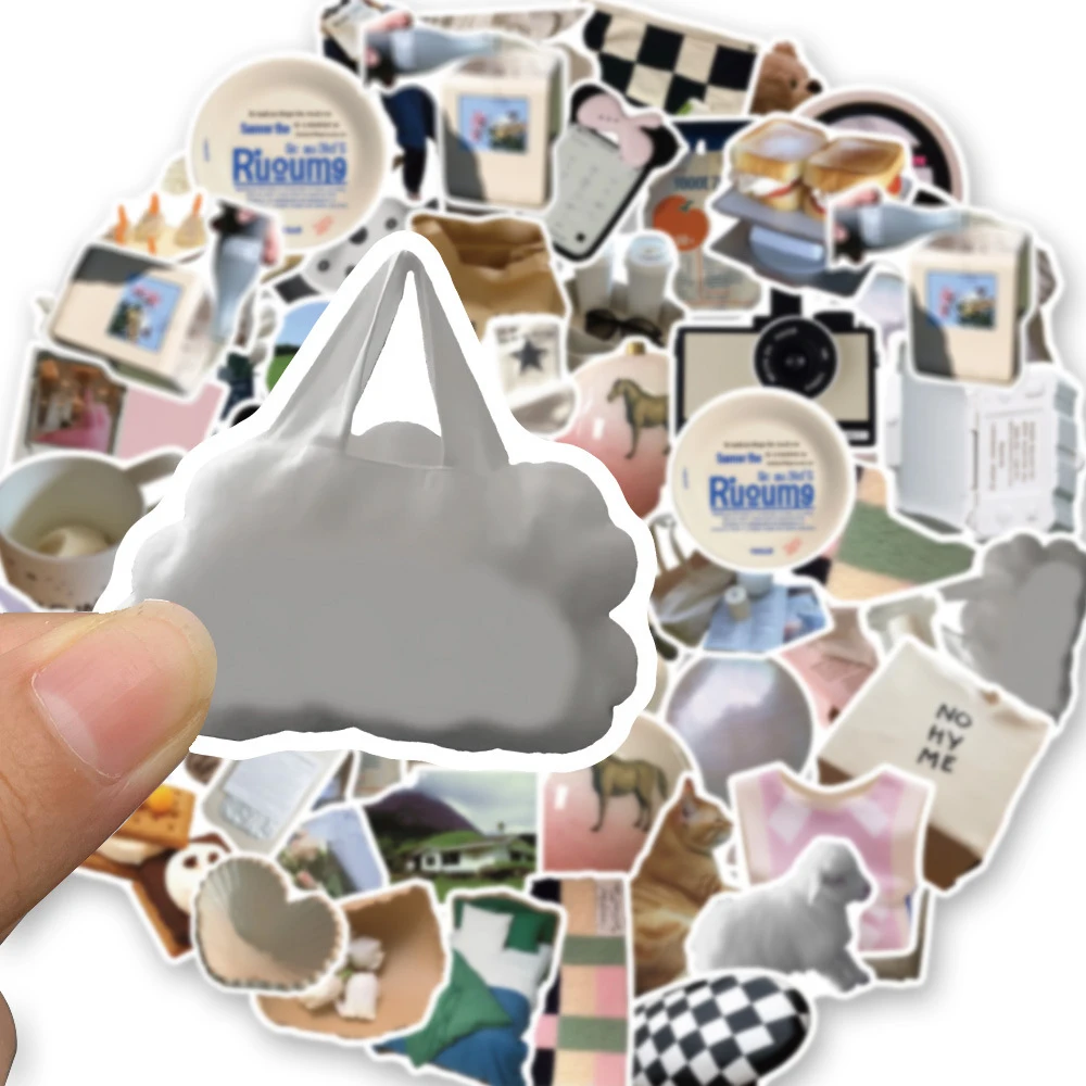 

10/30/50pcs Ins Style Art Aesthetic Graffiti Stickers Kawaii Cartoon Girl Cat Decals Decoration Luggage Phone Case Guitar Decals