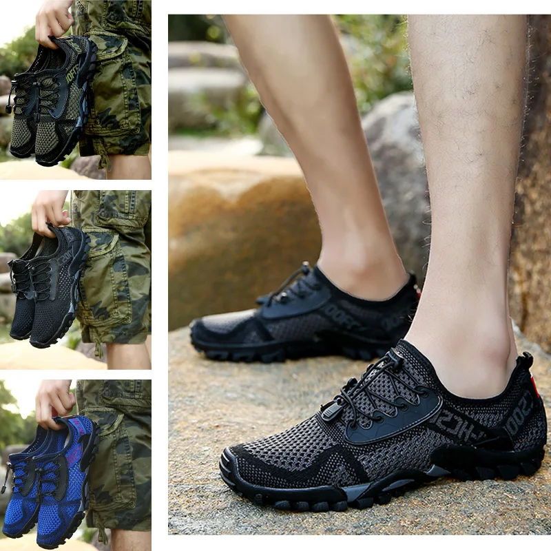 

Breathable Sneakers Men Shoes Quick DryShoes For Men Climbing Hiking Shoes Outdoor Beach Wading Tenis Barefoot Sneakers