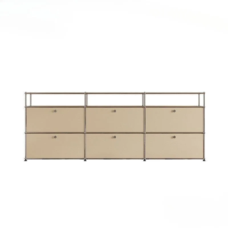Bauhaus module cabinet ins wind minimalist side cabinet stainless steel TV cabinet storage cabinet
