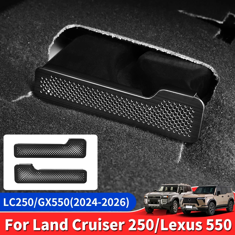 

For Toyota Land Cruiser Prado 250 Lexus 550 2024 2026 Seat Under Floor Air Conditioning Vent Dust Cover Interior Accessories