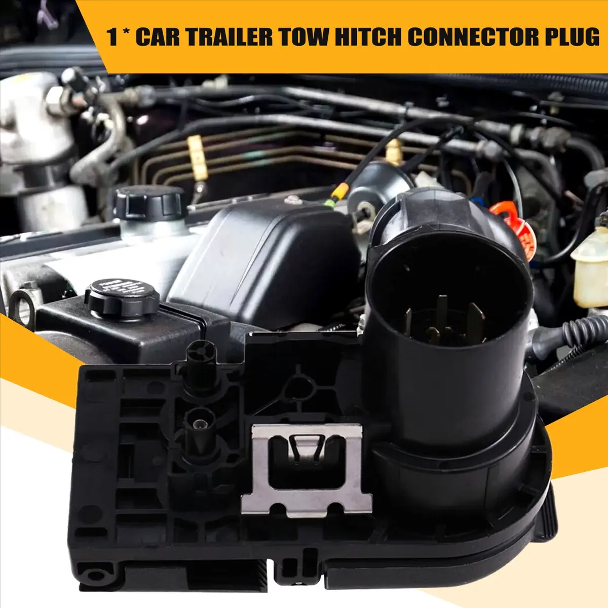 Super Sale 13530416 Trailer Tow Hitch Receptacle 7-Pin Connector Plug for Chevrolet Silverado GMC Sierra 2019-2020