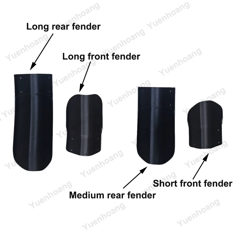 1Set For ROCKSHOX ZEB/LYRIK/PIKE Front Fork Fender M/L Size Mudguard Trail Riding/Off-Road Splash Shield Bike Cycling Accessory