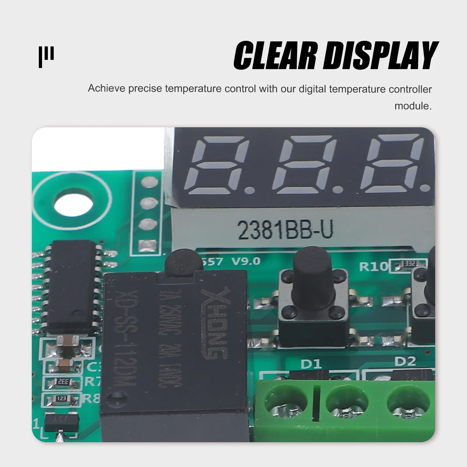 

Digital Temperature Controller Module 12V Sensor Probe Temp Control Switch Board For Electronic Thermostat Control Instrument