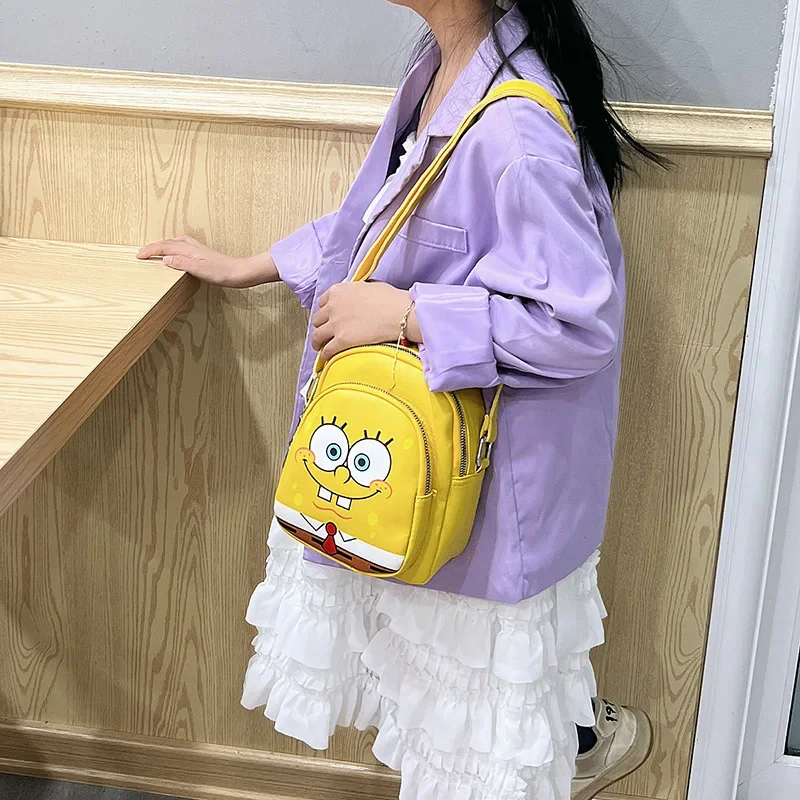 Spongebob Kindergarten School Bags Cute Simplicity Patrick Star Kids Backpack Anime Bags for Girls SquarePants Kawaii Back Pack