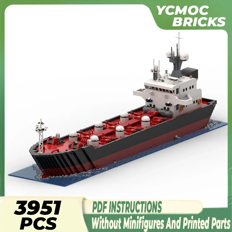 Moc Building Blocks Ship Model Modern Giant Oil Tanker Technical Bricks DIY Assembly Construction Toys For Childr Holiday Gifts