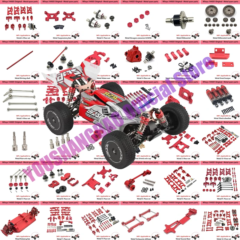 WLtoys 1/14 144001 144010 144002 124017 124019 RC Car Metal Upgrade Parts Collection  Car Accessories  Rc Crawler Parts