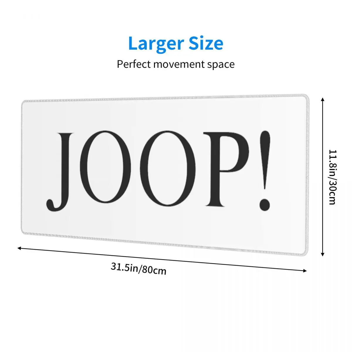 Large Mouse Pad Fashion Joop Logo Gamer PC Laptop Mats Keyboard Carpet Computer Gaming Office Accessories Desk Mat
