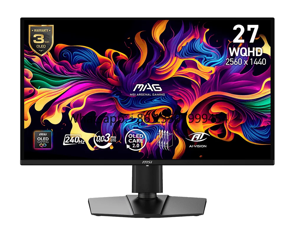 

Brand New MSI MAG 274QP QD-OLED X24 Gaming Monitor 26.5" Flat 2560x1440 WQHD 240Hz 0.03ms DCI-P3 99% Display for Desktop PC