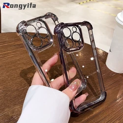 For Vivo V30 V29 V29E V27 V25 V23 Pro V23E V21 V21S X100 X90 X80 Pro Shockproof Casing Bumper Transparent Cover