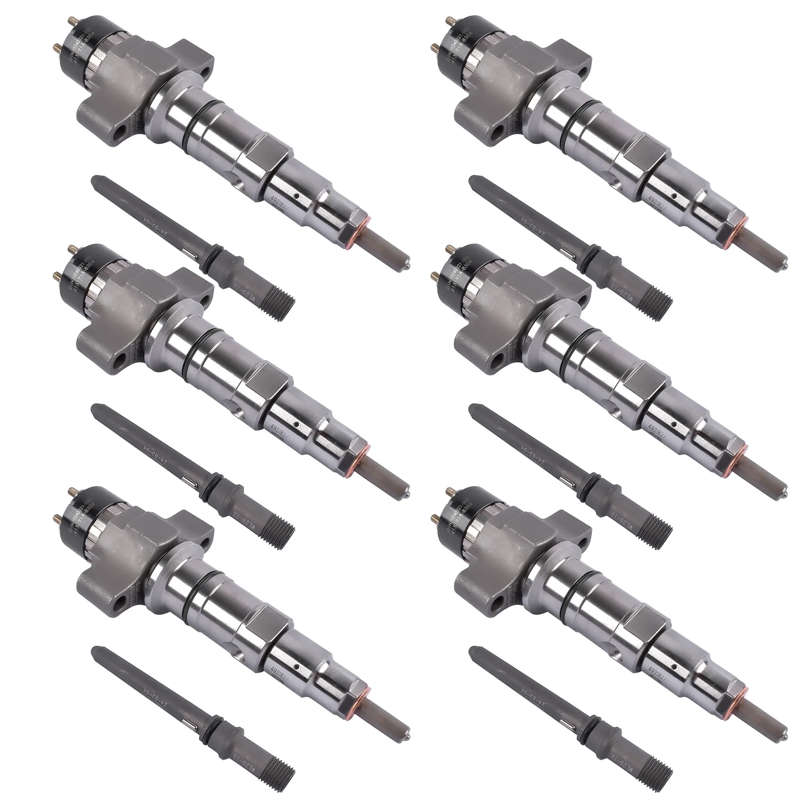 AP02 Set of 6 Fuel Injectors 5579409 for Cummins Automotive 8.9 Liter ISC/ISL Engines