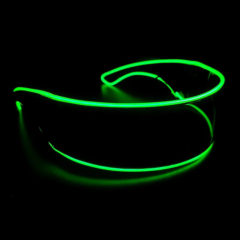 Gafas Cyber Punk con luz LED que brillan en la oscuridad, máscaras para Navidad y Halloween