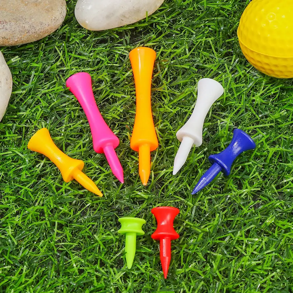 20Pcs Golf Tees Colorful Plastic Golf Tee Step Down Golf Ball Holder Golf Accecories For Golfer Gift 31/37/43/51/57/70mm