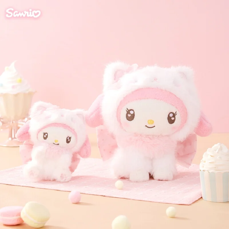 

Оригинальные плюшевые куклы Sanrio Hello Kitty в стиле Cream Cat, мягкие пушистые игрушки для детей, девочек, подарок на день рождения, Рождество, праздники.