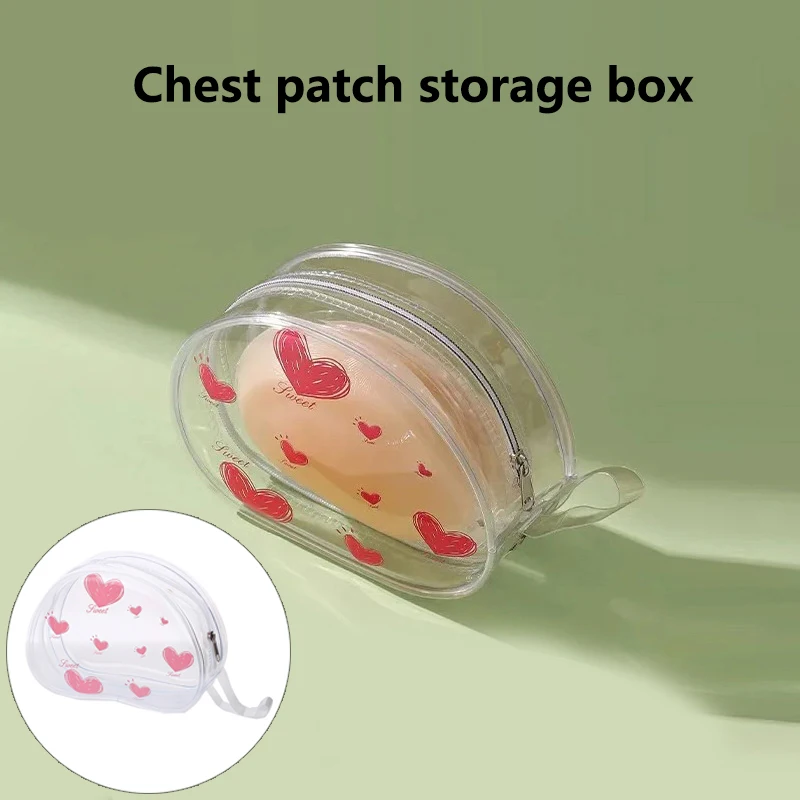 PVC Transparent Chest Patch Storage Bag Doll Storage Outdoor Dust Bag Waterproof Cosmetics Organizer Box Thicken Wallet