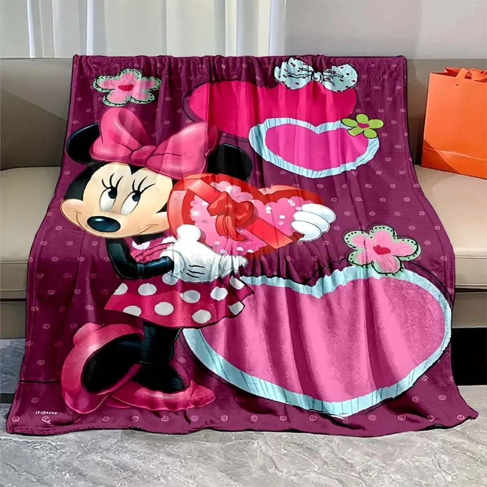 Anime  Mickey Minnie Mouse Blankets Holiday Blanket Girls Boy's Children's Kids Bed Home Bedroom Decoration Flannel Gift