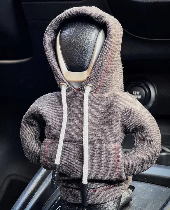 Auto Gear Shift Hoodie Cover Shift Cover Gear Handle Decoration Fits Manual Automatic Universal Car Shift Lever Interior Decor