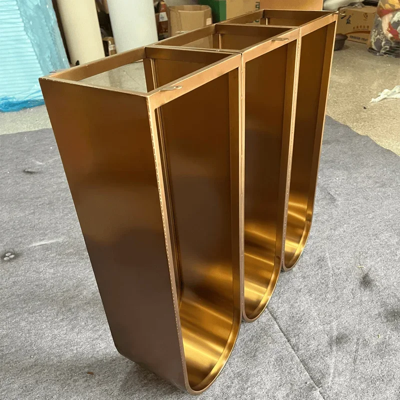 Stainless steel table leg bracket U-shaped coffee table tripod frame island table bar